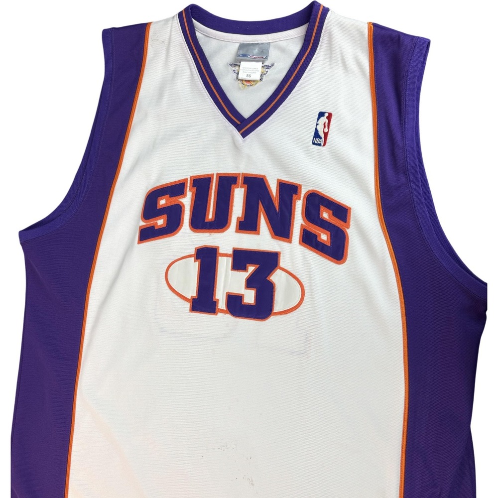 Phoenix Suns Basketball Jersey Mens Tall 56 White NBA Steve Nash Stitched Reebok